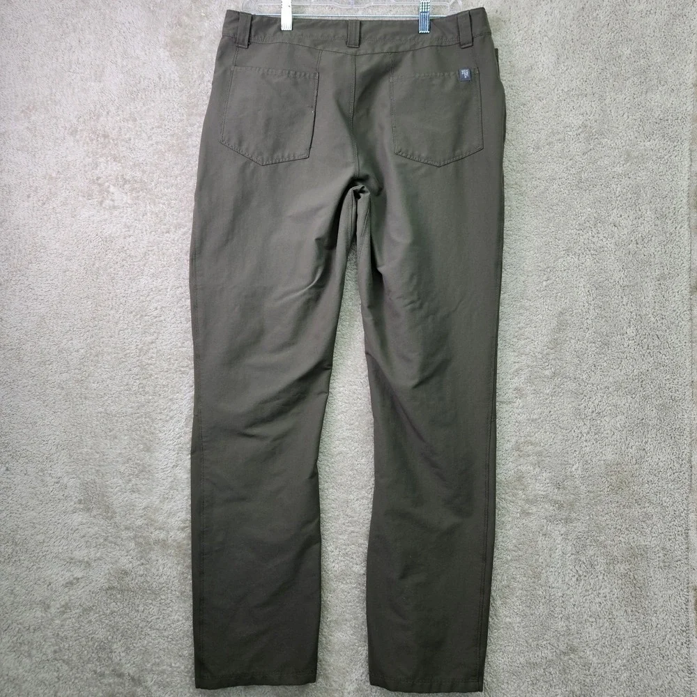 The North Face Tech Pants Mens 34x30‎ Olive Green Outdoor Hiking Straight Leg
